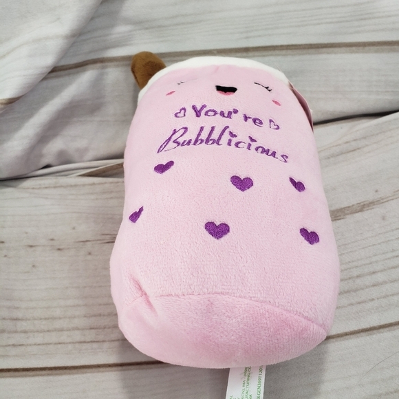 Valentine Bubble Boba Tea You're Bubblicious Plush Toy Homerbest Food Pal 7 Inch - Picture 5 of 12